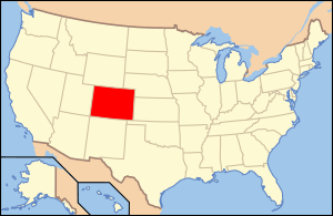 Colorado's location in the U.S.