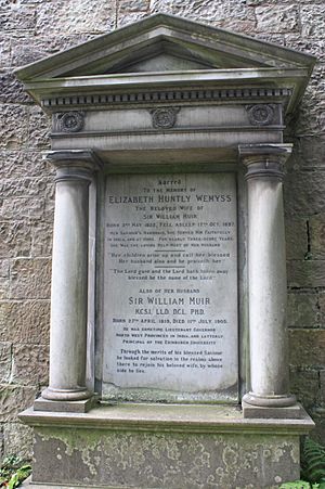 Sir William Muir's grave, Dean Cemetery