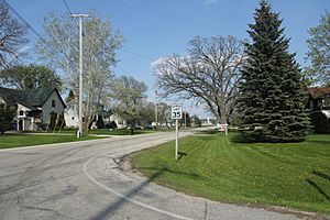 Looking east in South Byron
