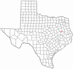 Location of Grapeland, Texas