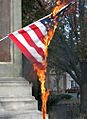 US Flag Burn