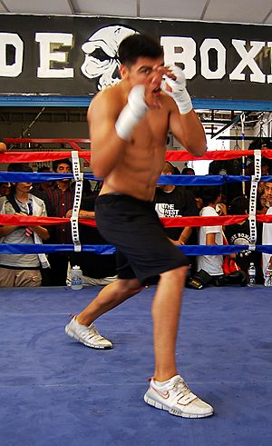 Victor Ortiz at Westside Boxing Club LA