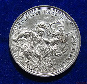 Battle of Ramillies & Seizure of 12 Flanders Towns in the War of the Spanish Succession. Medal 1706. Obverse