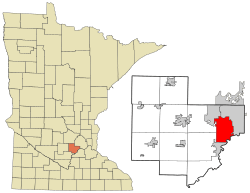 Location in Carver County, Minnesota