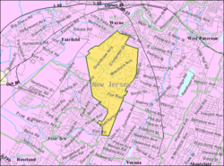 Census Bureau map of North Caldwell, New Jersey
