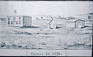 Constitution Hall, Topeka, Kansas, about 1855