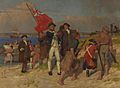 Emanuel Phillips Fox painting – Landing of Lieutenant James Cook at Botany Bay, 1770