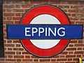 Epping tube station roundel