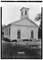 Historic American Buildings Survey W. N. Manning, Photographer, June 14, 1935 FRONT AND SIDE VIEW, N. W. - Baptist Church, U.S. Highway 231, Orion, Pike County, AL HABS ALA,55-ORIO,1-1