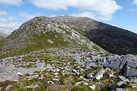 South ridge of Derryclare to summit