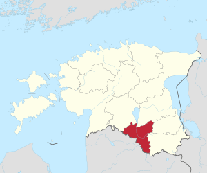 Location of Valga County