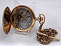 Vintage Elgin Gold-Filled Pocket Watch, Hunter Case, Size 16s, Pendant Set, 15 Jewels, Circa 1909 (15676168588)
