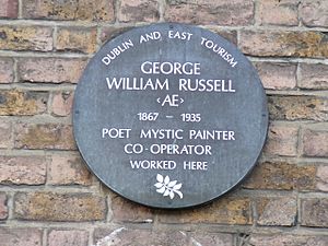 George William Russel (AE) plaque, Dublin, Ireland