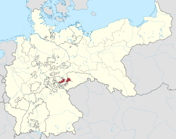 Saxe-Altenburg within the German Empire   Ernestine duchies after 1825, showing Saxe-Altenburg in orange