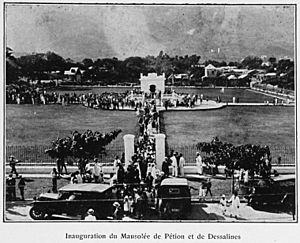 Inauguration du Mausolée de Pétion et de Dessalines