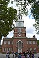 Independence Hall from south (rear) Philly