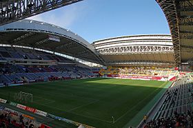 Inside View of Kobe Wing Stadium