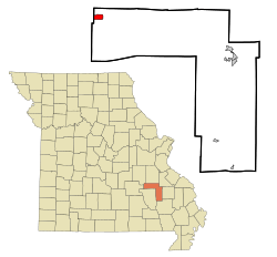 Location of Viburnum, Missouri