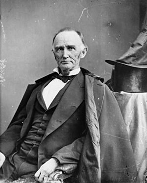 Montgomery Blair, half-length portrait, seated, facing slightly left