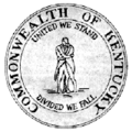Original seal of Kentucky circa 1800