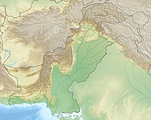 Pakistan relief location map
