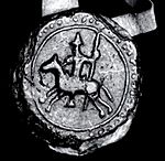 Seal of duke Lengvenis Algirdaitis with Vytis (Waykimas), 1379