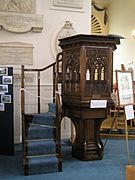 The pulpit within St Ann's