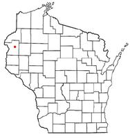 Location of Georgetown, Polk County, Wisconsin
