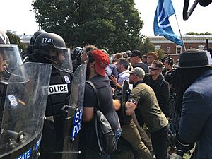 White supremacists clash with police (36421659232)