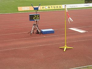 Wind indicator in long jump area at TNT - Fortuna Meeting in Kladno 16June2010 118
