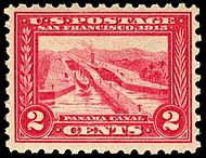 2-cent Pana-Paci Expo 1913 U.S. stamp.1