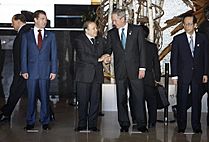 Abdelaziz Bouteflika and George W Bush 20080707