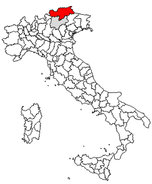 Location of Bolzano-Bozen