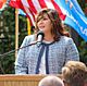 Cherokee Nation Vice President of Government Relations Kimberly Teehee, commenting on her nomination as a delegate to the U.S. Congress, Tahlequah, Oklahoma, Aug. 22, 2019 (cropped).jpg