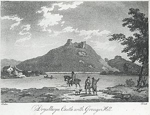 Drysllwyn Castle with Gronger Hill