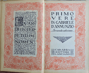 Gabriele d'Annunzio-Primo vere-Carabba-1913