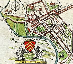 John Speed's map of Cardiff 1610.jpg