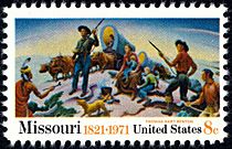 Missouri statehood 1971 U.S. stamp.1