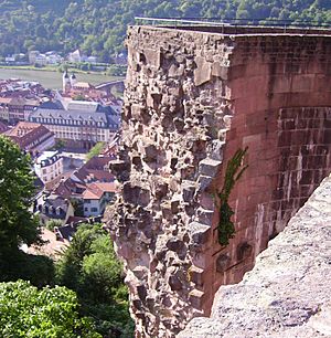 Rondell Heidelberger Schloss vom Stueckgarten