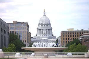 Wisconsin State Capitol from Monona Terrace