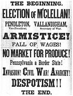1864 US election poster