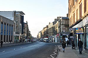 Byres Road in Glasgow's West End, Scotland, UK.jpg