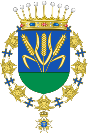 Coat of Arms of Richard von Weizsäcker (Order of the Seraphim)