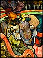 Henri de Toulouse-Lautrec, Louis Comfort Tiffany, Au Nouveau Cirque, Papa Chrysanthème, c.1894, stained glass, 120 x 85 cm, Musée d'Orsay, Paris