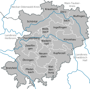 Municipalities in KÜN