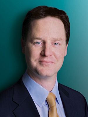 Official photograph of Nick Clegg from 2011