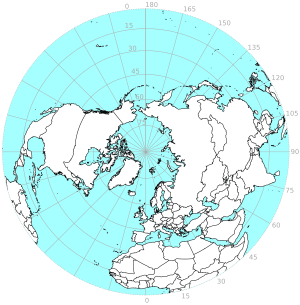 Northern Hemisphere Azimuthal projections