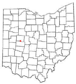 Location of West Liberty, Ohio