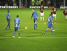 Portsmouth kickoff vs AC Milan