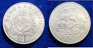 Samoa $1 1972 Jacob Roggeveen